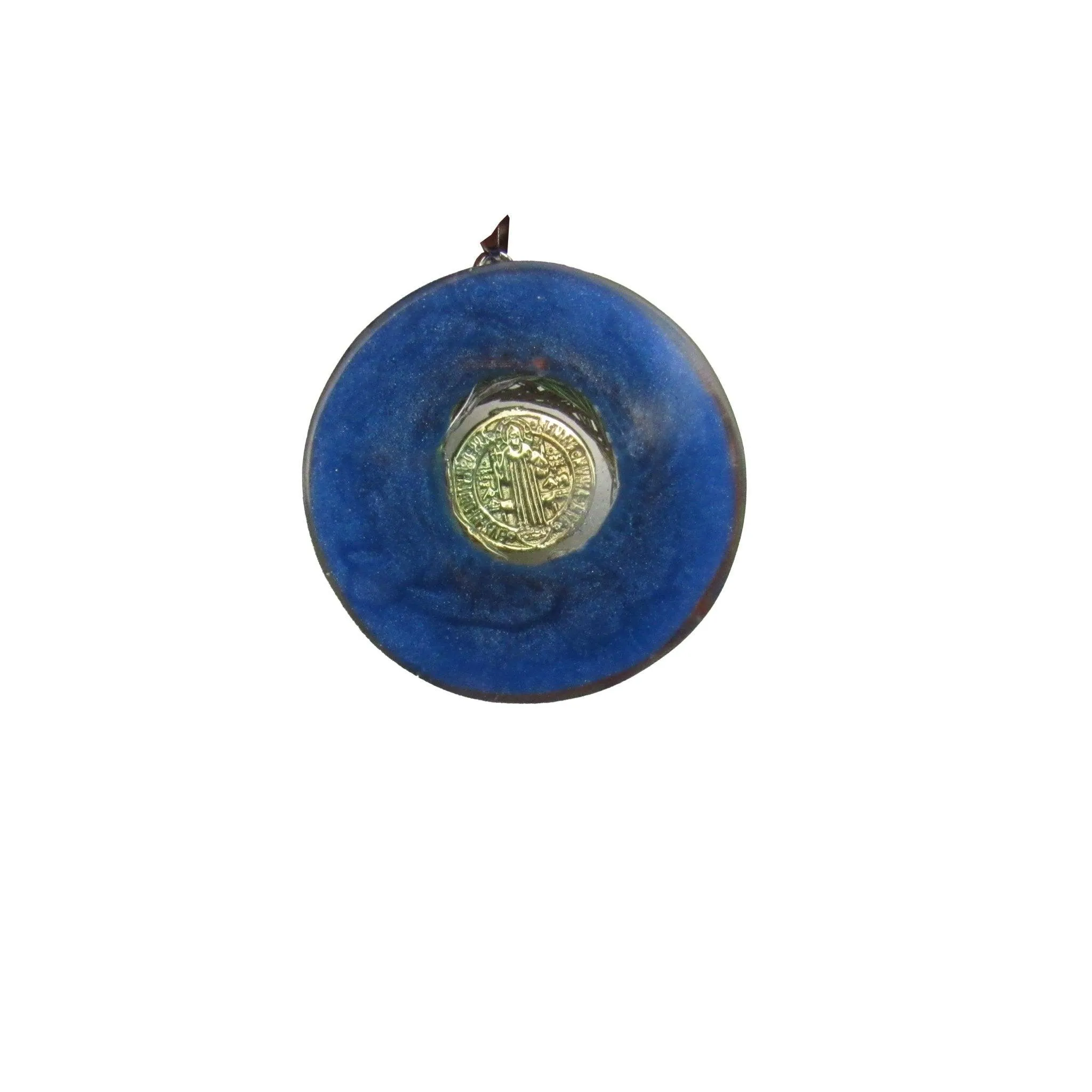 Orgonite Protection Necklace with Saint Benedict Medal wit the 7 Mystical Metals