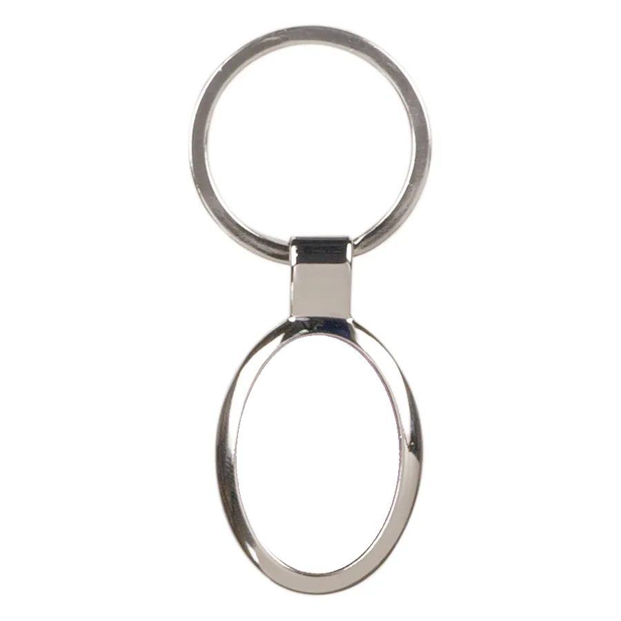 Oval Keychain with White DynaSub Insert