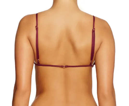Phoenix - BORDEAUX -Bralette Bikini Top