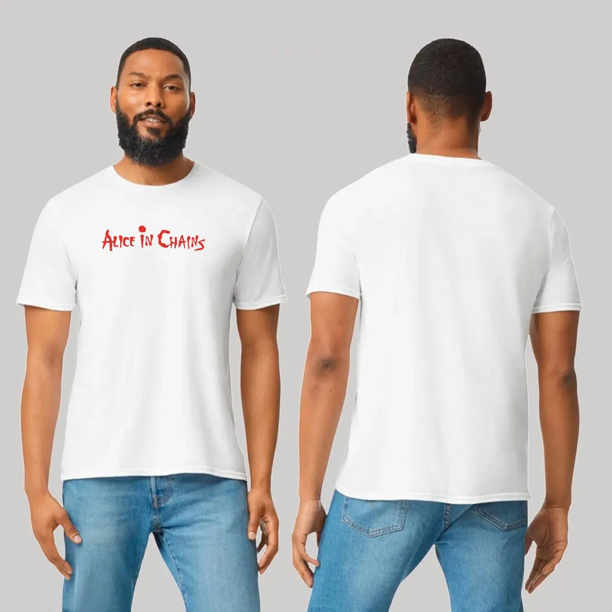 Playera Hombre Rock Alice in chains Logo 845B