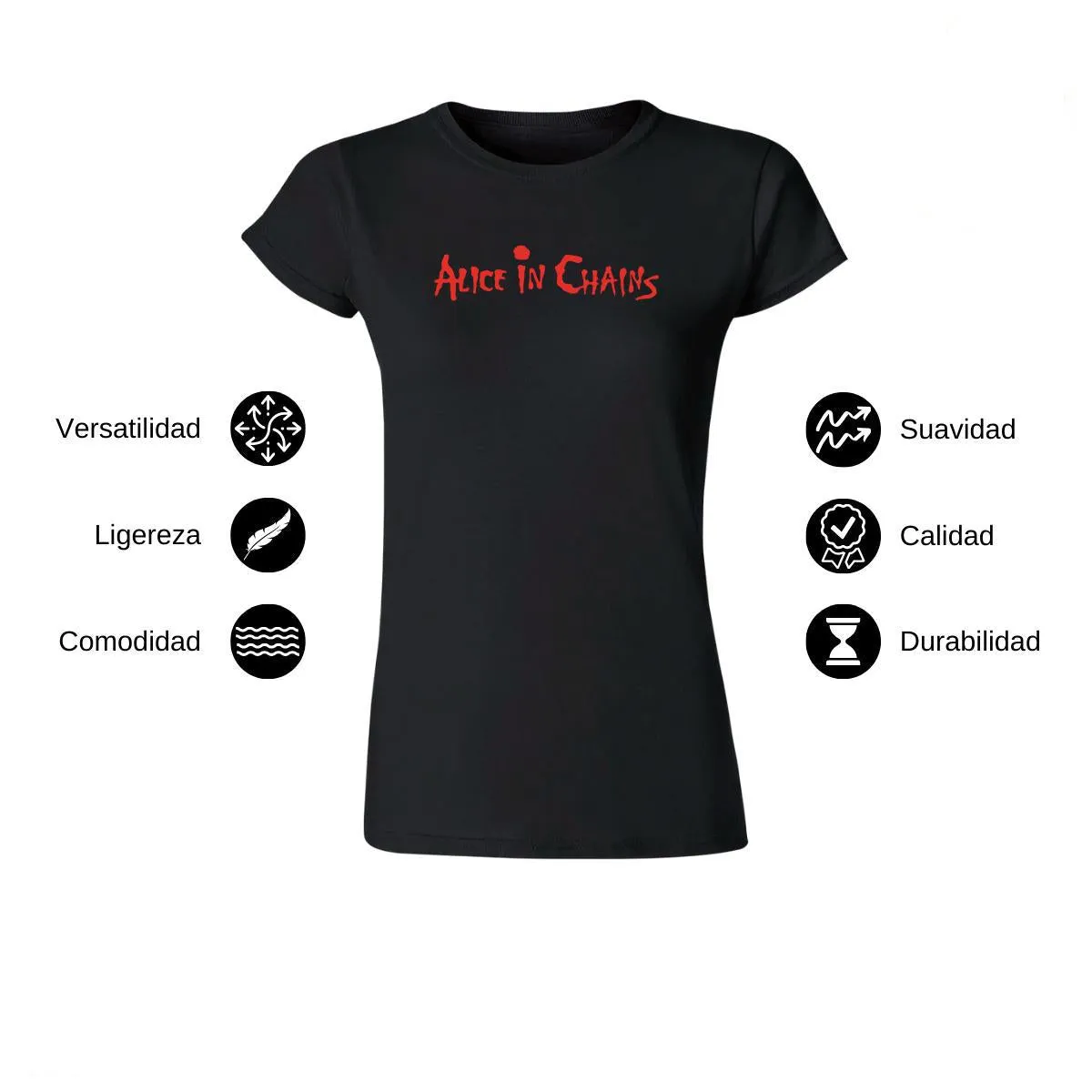 Playera Mujer Rock Alice in chains Logo 845N
