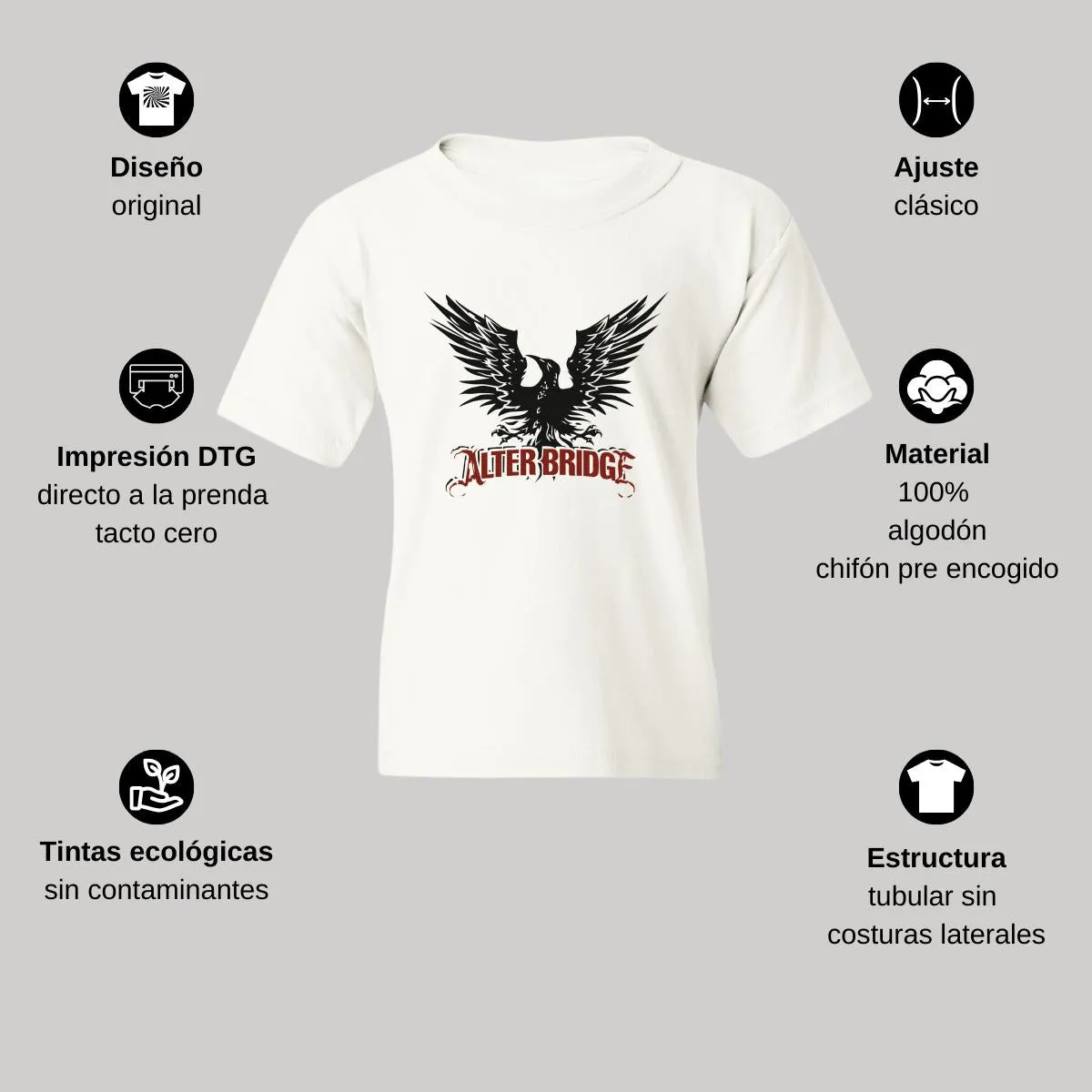 Playera Niño Niña Rock Alice in chains Alter bridge 846