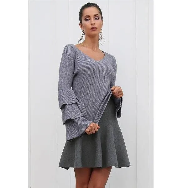 Pleated High Waist Mini Skirt