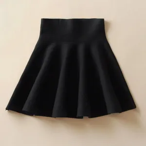 Pleated High Waist Mini Skirt