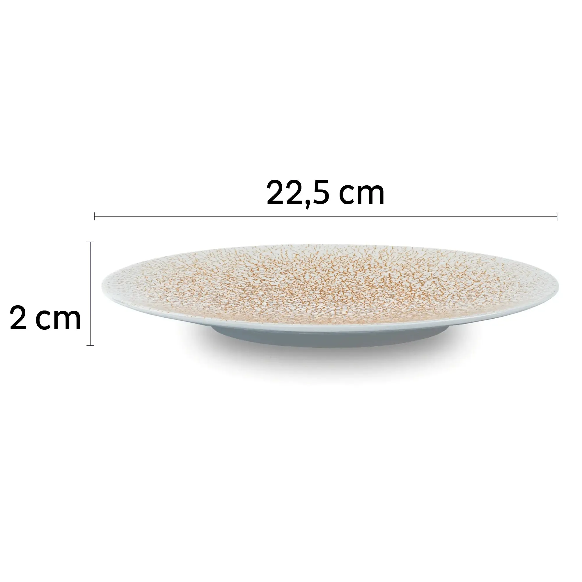 Porcelain Magnetic Breakfast Plates APRICOT by Silwy
