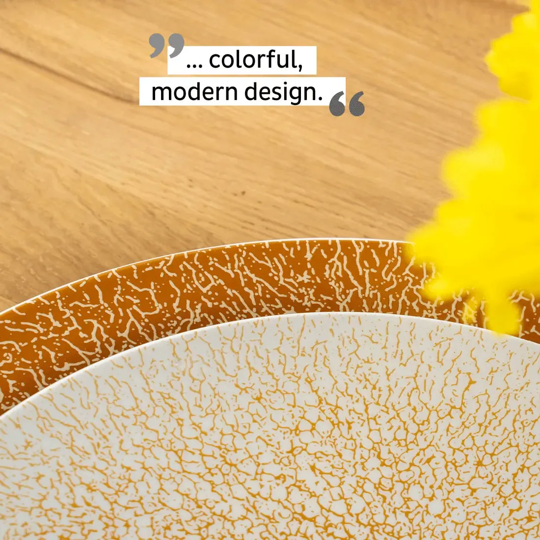 Porcelain Magnetic Breakfast Plates APRICOT by Silwy