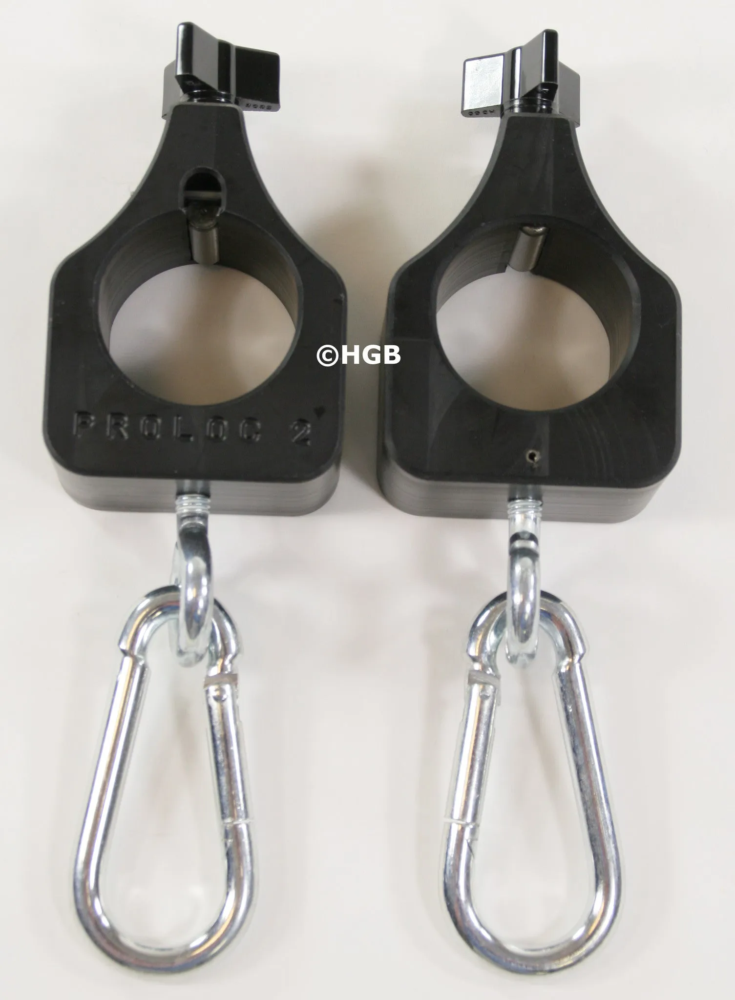 Proloc 2 Heavy Duty Plastic Olympic Barbell Collars 1 Pair Chain Holder Collar Powerlifting