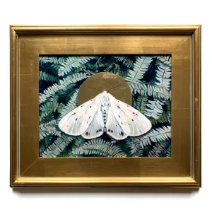 "Drifting" Muslin Moth Painting 11x14
