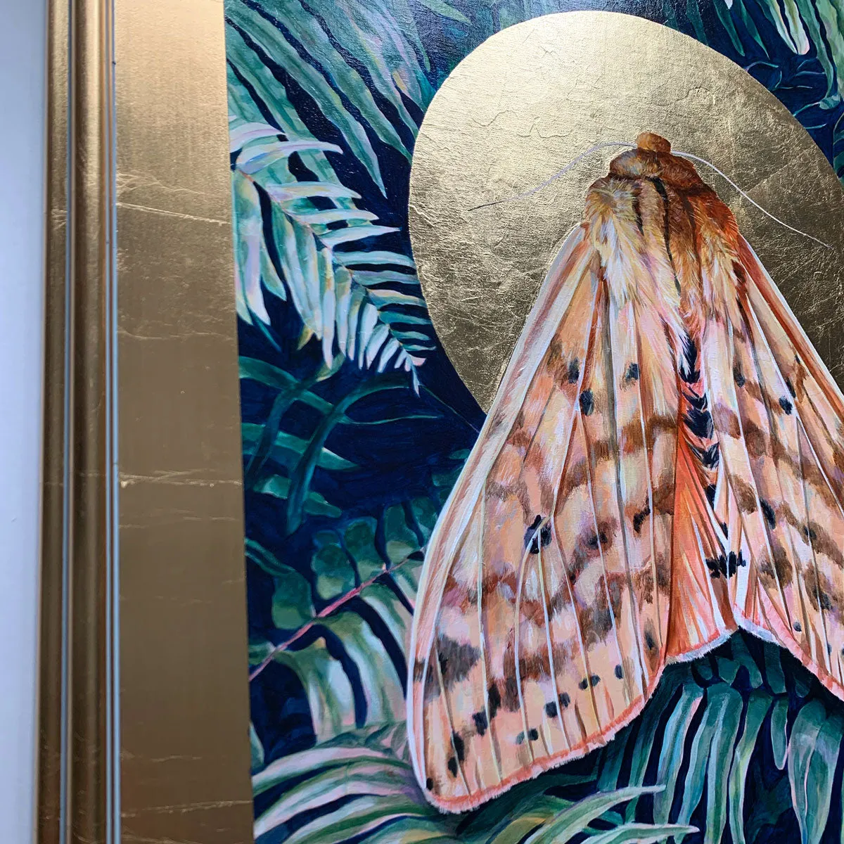 "Ephemeral" Isabella Tiger Moth Painting 20x24