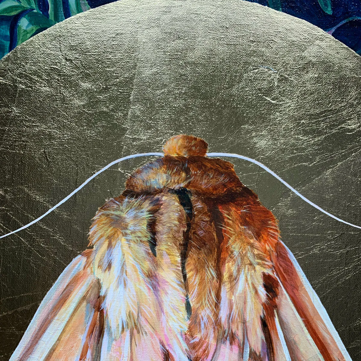 "Ephemeral" Isabella Tiger Moth Painting 20x24