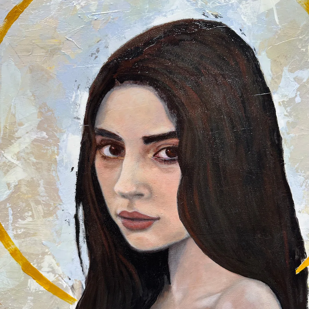 "Fascination" Portrait Painting 30x40