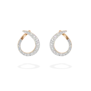 Radiant Hoop Earrings - Full Diamond Version