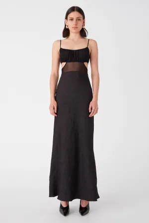 REBECCA SATIN MAXI DRESS