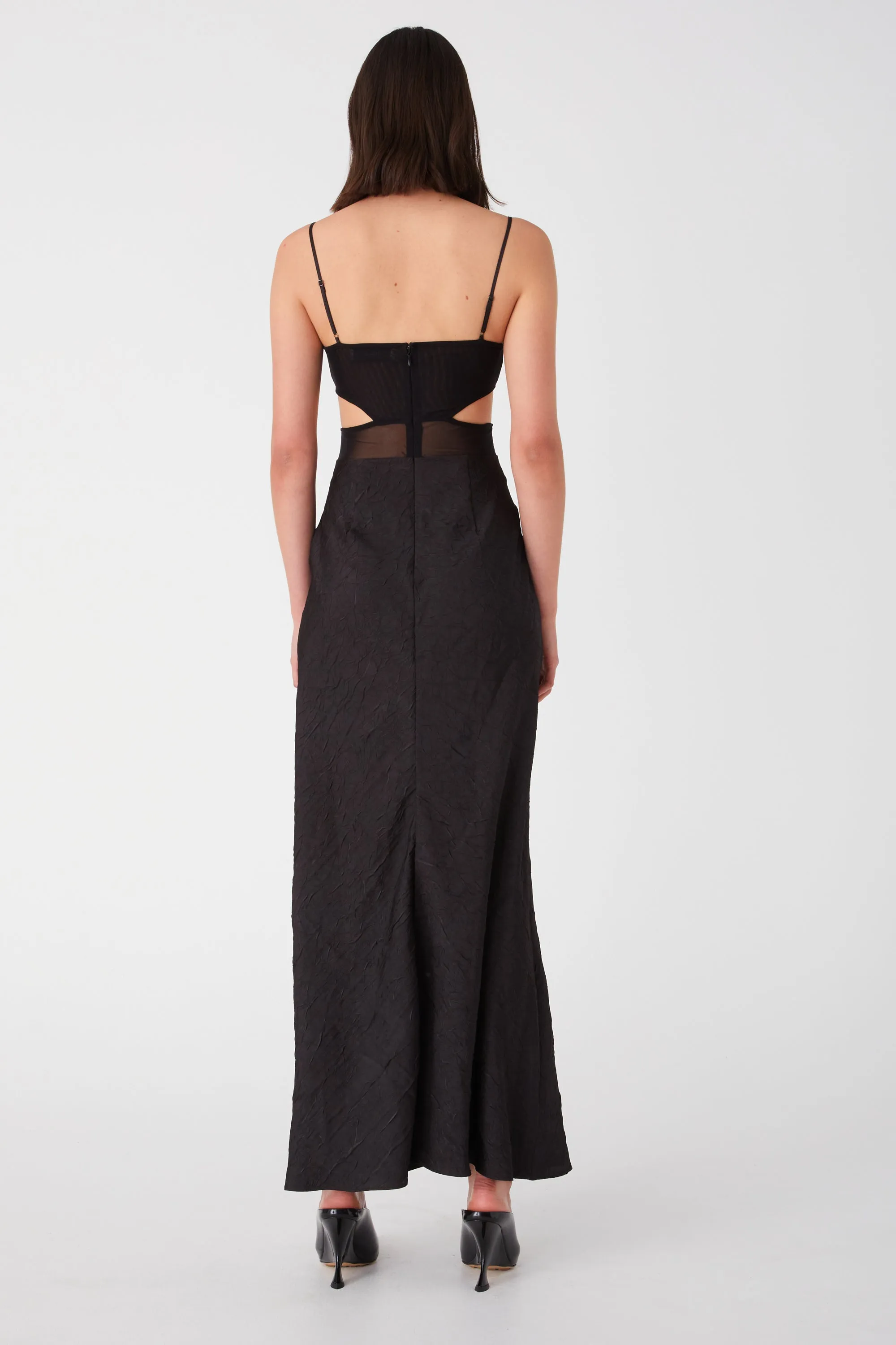 REBECCA SATIN MAXI DRESS