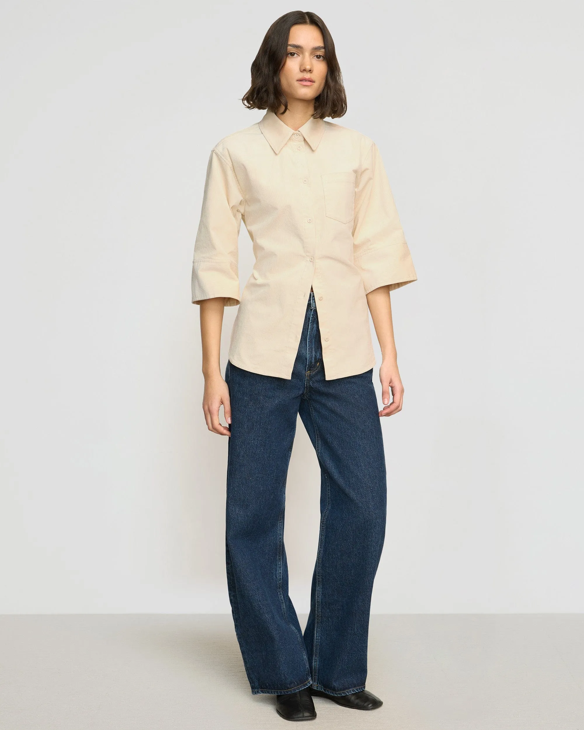 Remi Corduroy Button Shirt