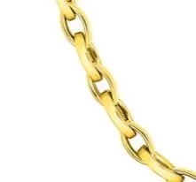 Roberto Coin 18K Yellow Gold 17" Almond Link Chain