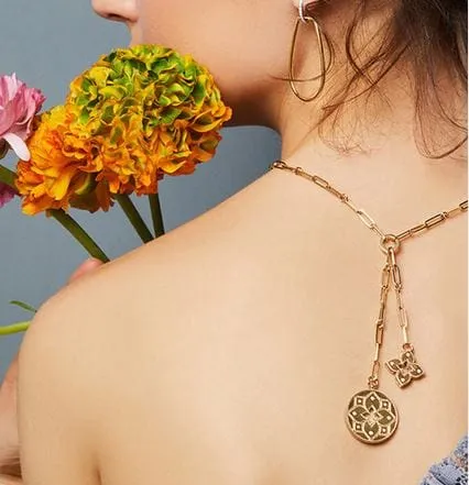 Roberto Coin 18K Yellow Gold Venetian Princess Double Medallion Necklace