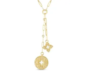 Roberto Coin 18K Yellow Gold Venetian Princess Double Medallion Necklace