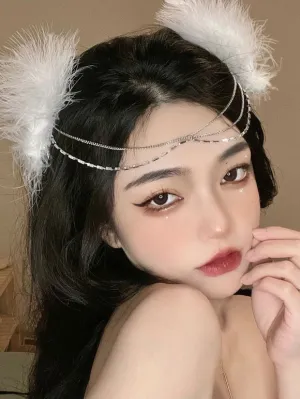 ROCOCO Style Lolita Accessories White Chains Headwear Metal Miscellaneous