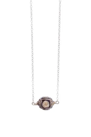 Rose Cut Diamond Ball Necklace