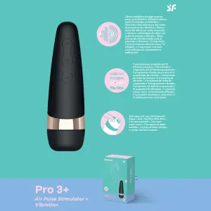 Satisfyer Pro 3  - Touch-Free USB-Rechargeable Clitoral Stimulator with Vibration