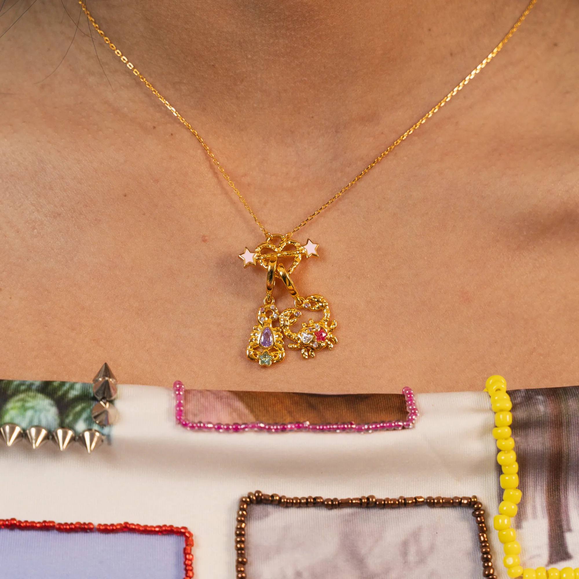 Scorpio Charm Gold