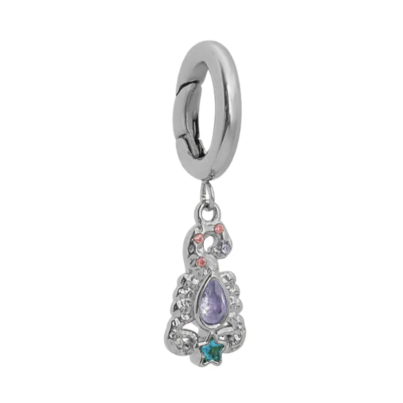 Scorpio Charm Silver
