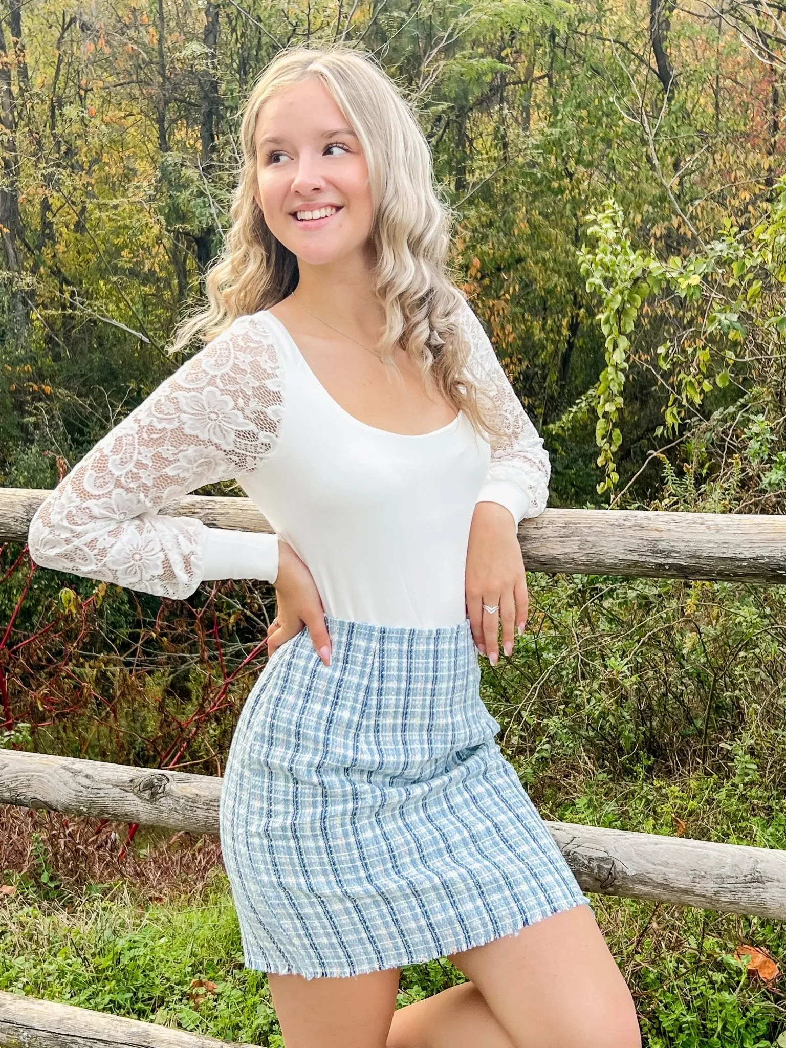 She’s so Frosty Tweed Skirt