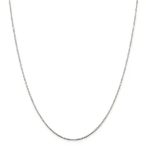 Silver D.C 0.90-mm 8 Sided Mirror Box Chain