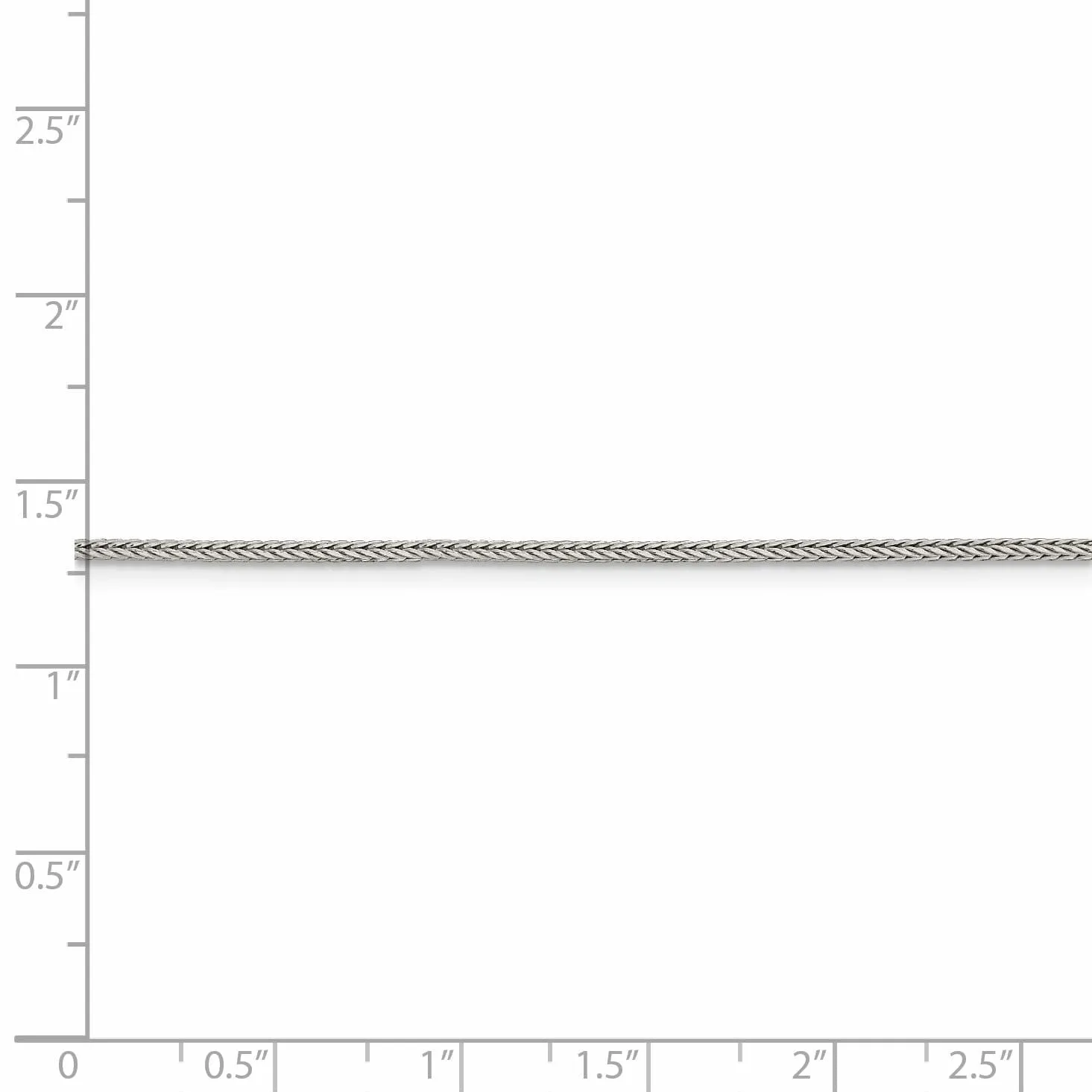 Silver D.C 1.45-mm Solid Round Franco Chain