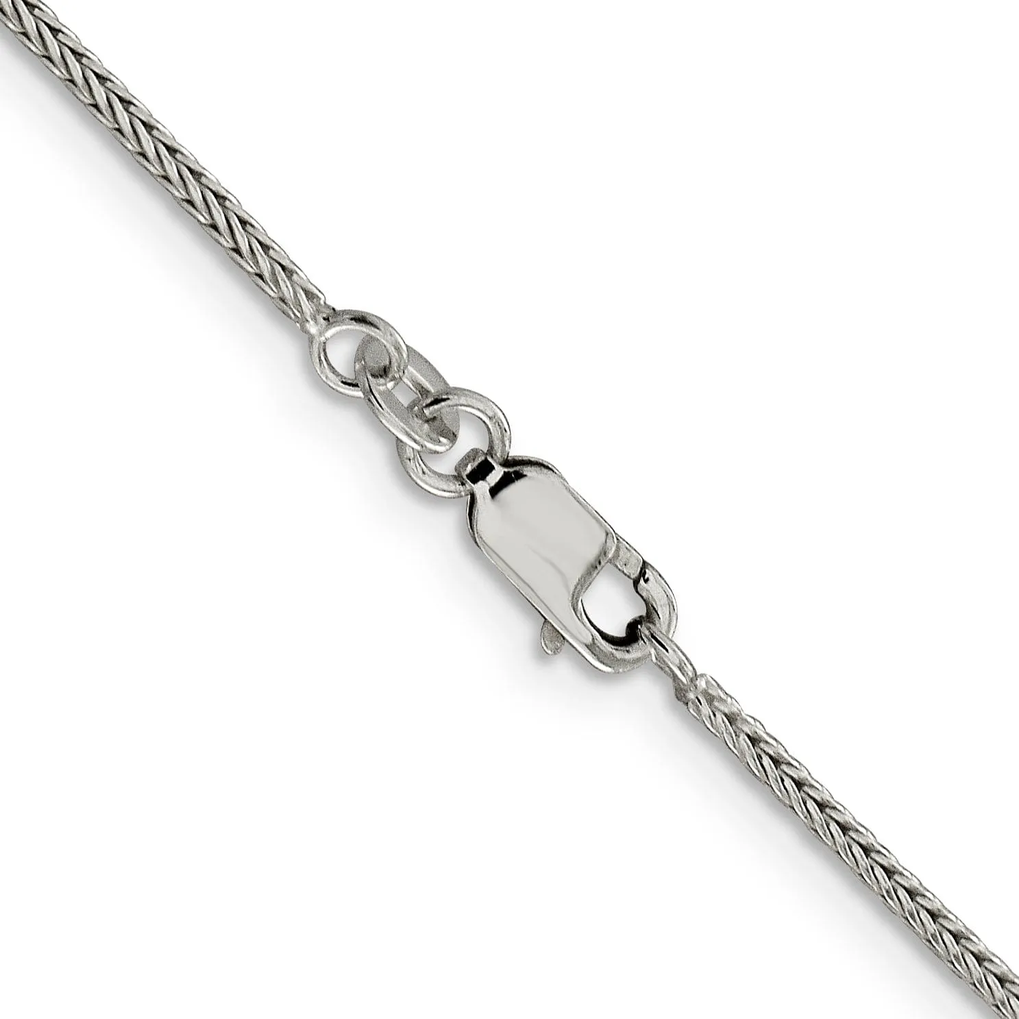 Silver D.C 1.45-mm Solid Round Franco Chain