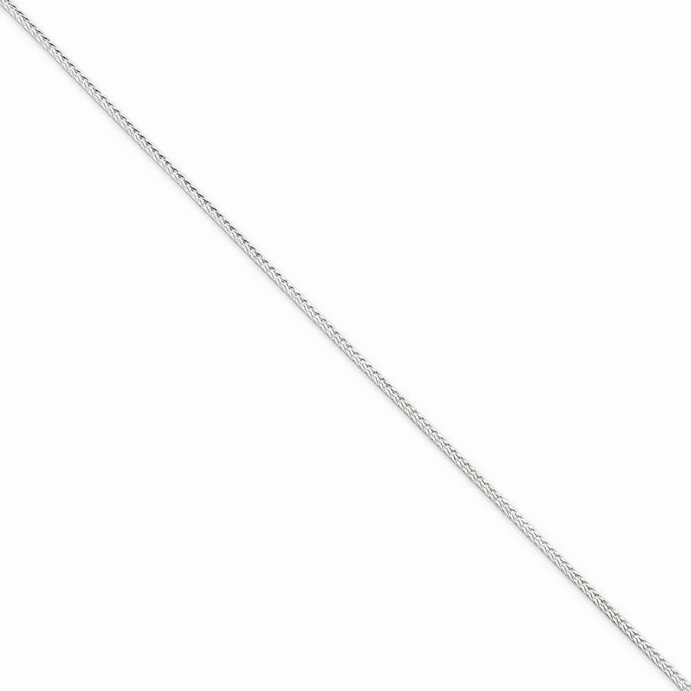 Silver D.C 1.45-mm Solid Round Franco Chain