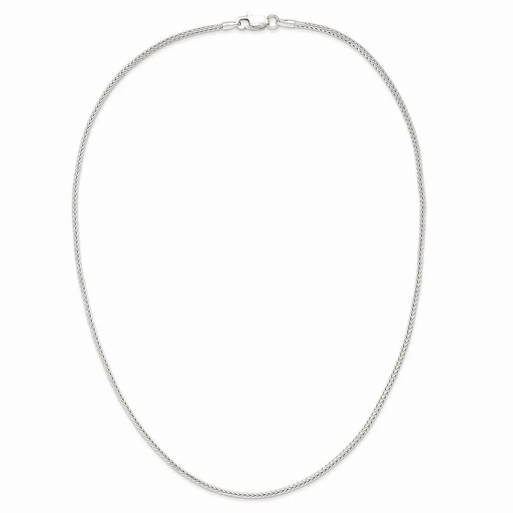 Silver D.C 2.00-mm Solid Round Franco Chain