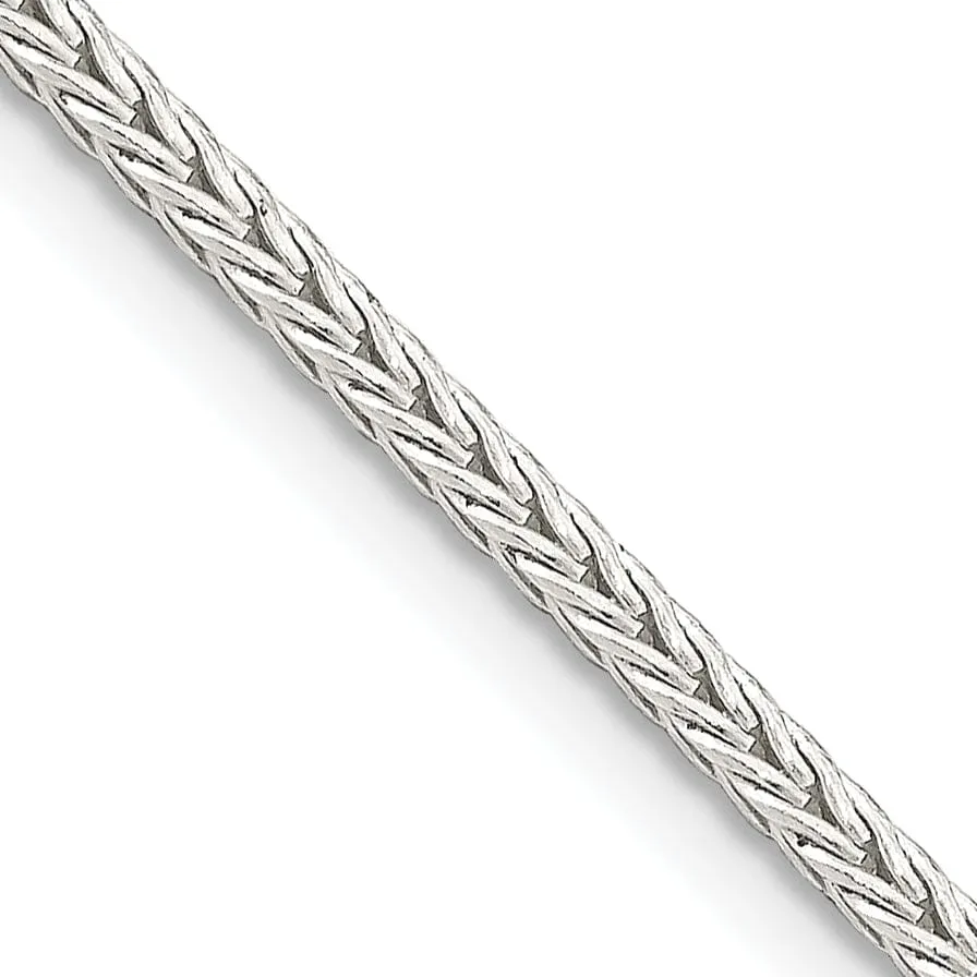 Silver D.C 2.00-mm Solid Round Franco Chain