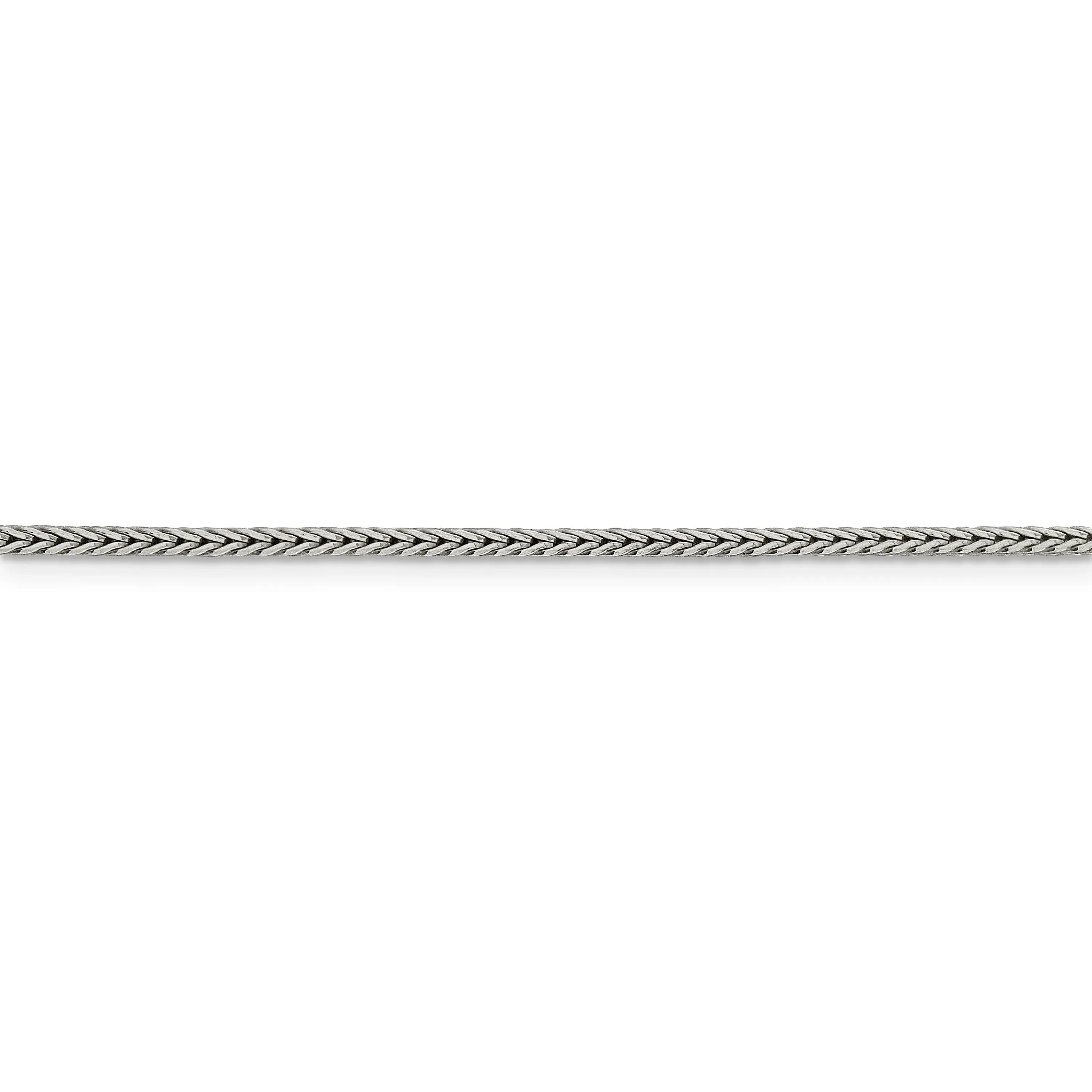 Silver D.C 2.00-mm Solid Round Franco Chain