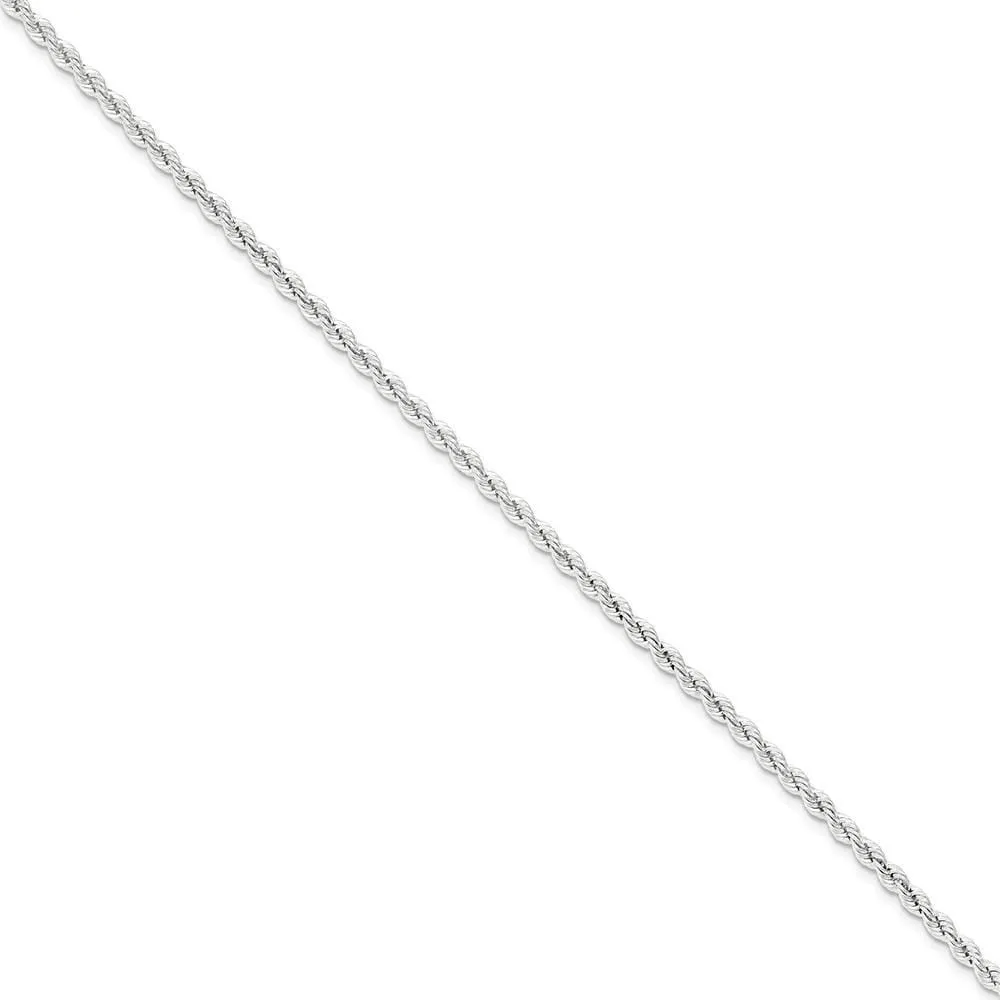 Silver D.C 3.00-mm Solid Twisted Rope Chain
