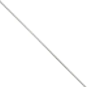Silver Polish 2.00-mm Solid Square Franco Chain