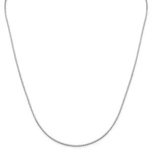 Silver Polished 1.25-mm Mirror Box Chain