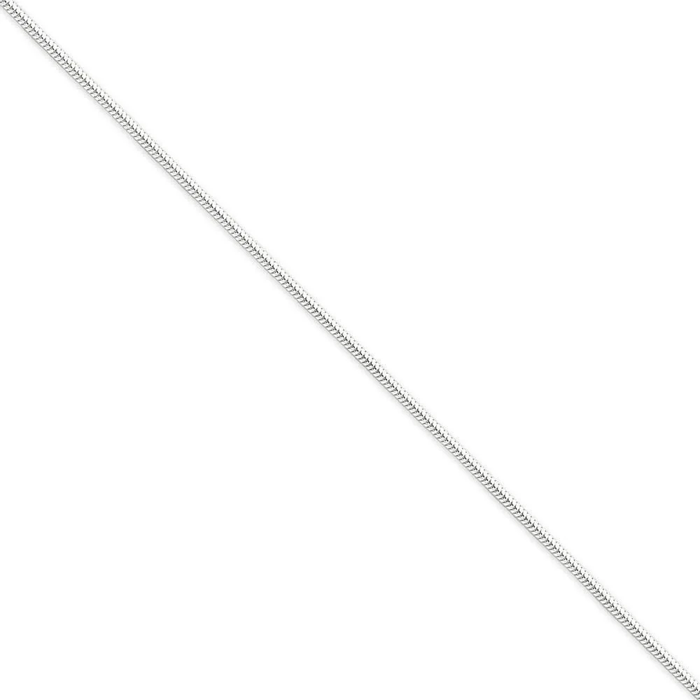 Silver Polished 1.60-mm Round Snake Chain