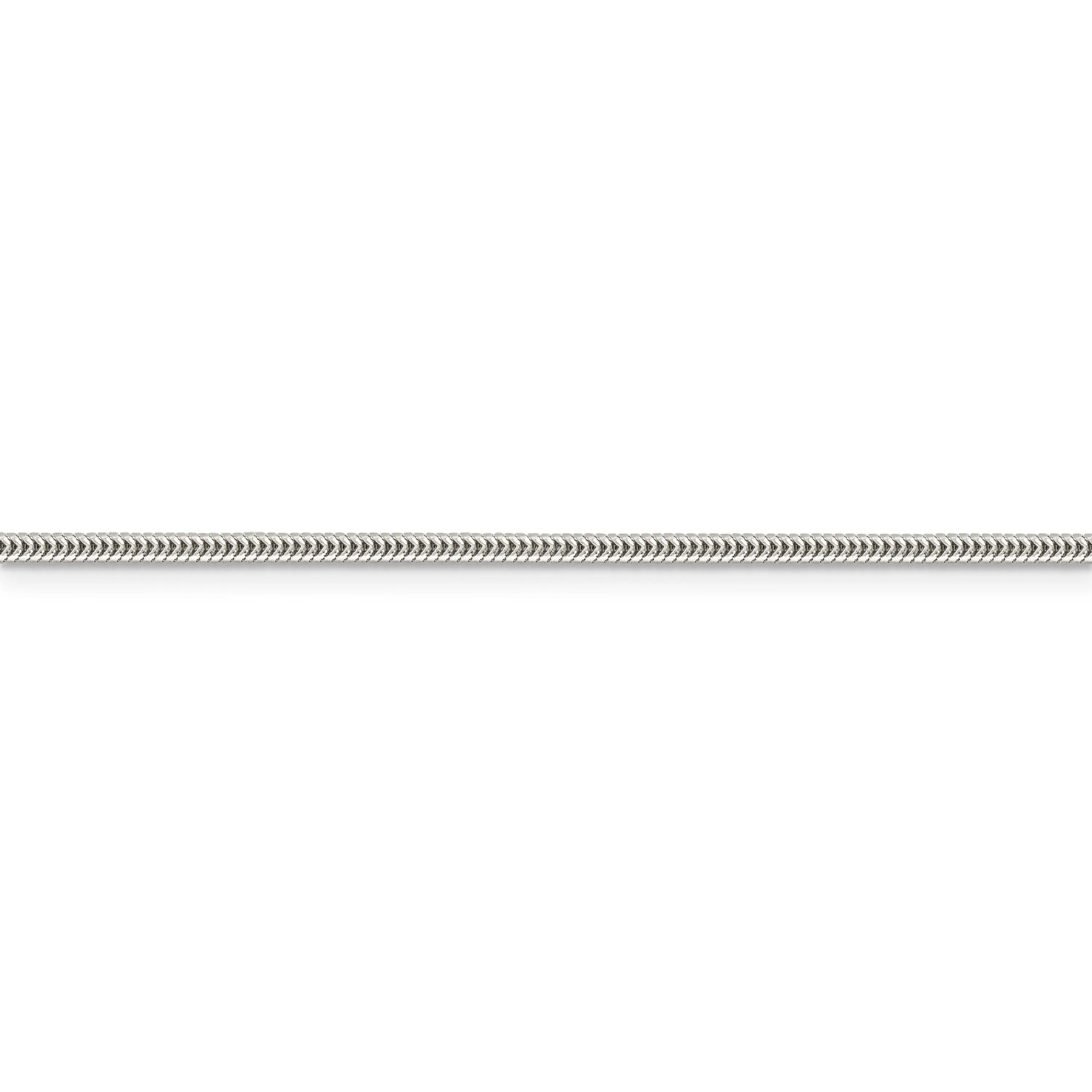 Silver Polished 1.60-mm Round Snake Chain