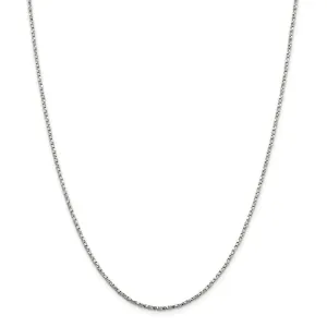 Silver Polished 1.75-mm Twisted Box Chain