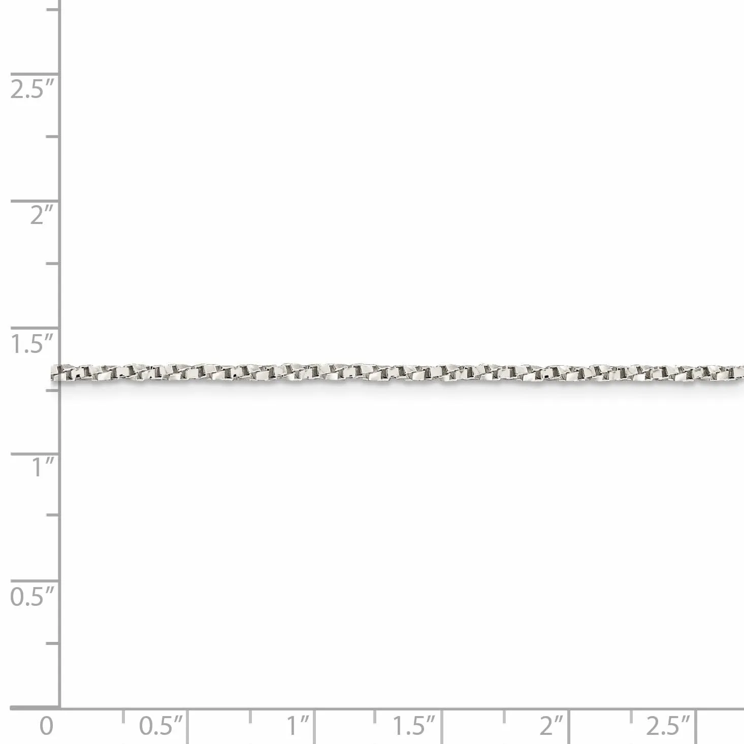 Silver Polished 1.75-mm Twisted Box Chain