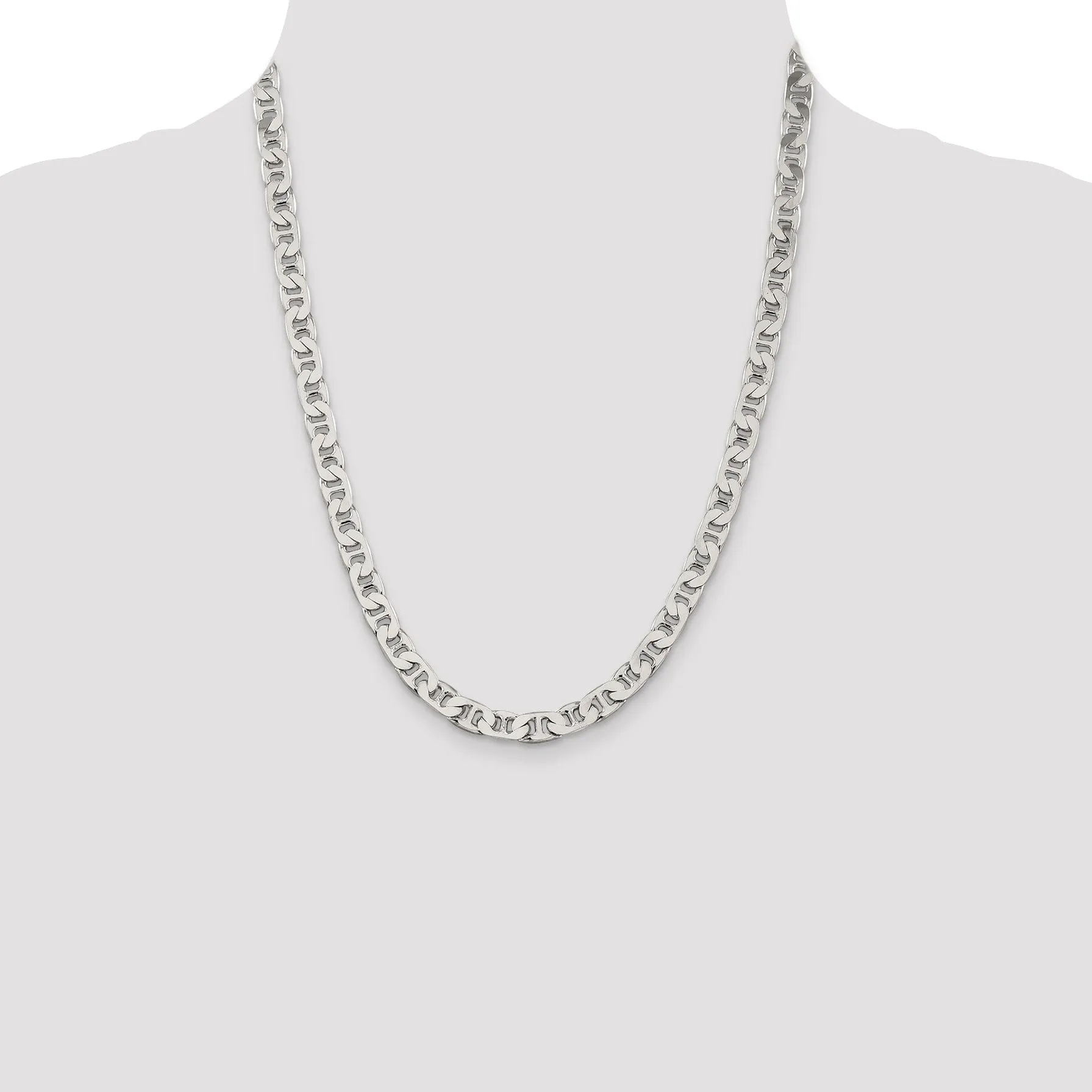 Silver Polished 6.50-mm Anchor Chain