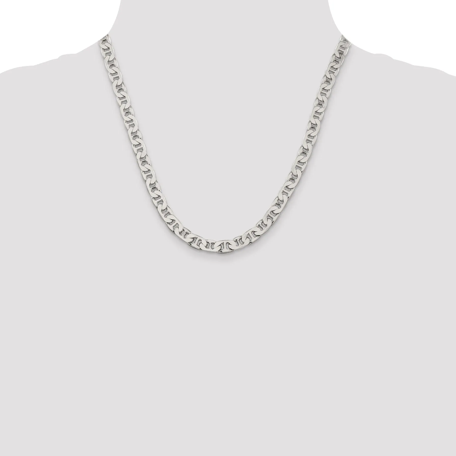 Silver Polished 6.50-mm Anchor Chain