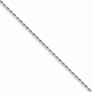 Silver Polished D.C 1.75-mm Solid Rope Chain