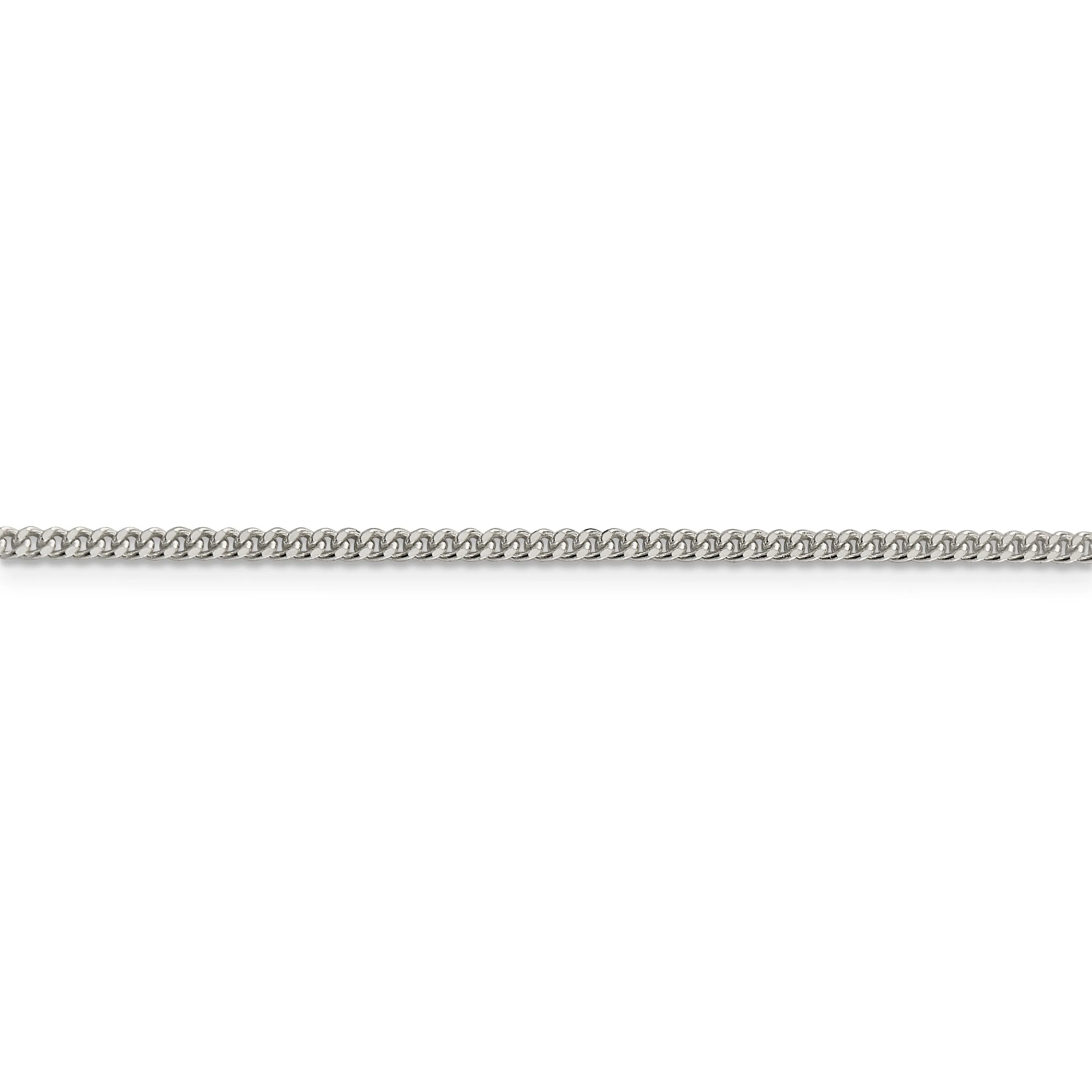Silver Polished D.C 2.75-mm Solid Rope Chain