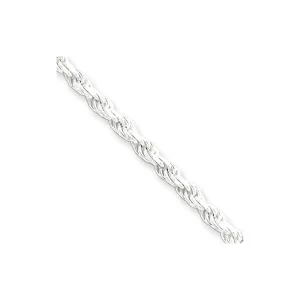 Silver Polished D.C 2.75-mm Solid Rope Chain