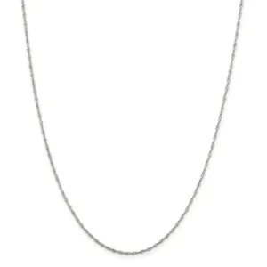 Silver Polished Twisted 1.40mm Singapore Chain