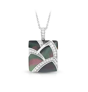 SIRENA BLACK MOTHER-OF-PEARL PENDANT