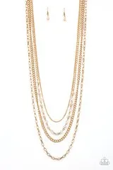 SoHo Sophistication - Gold Necklace